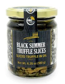 Black Summer Truffle Slices in Oil