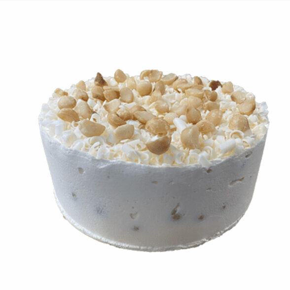 8″ White Chocolate Macadamia Nut….Mousse Cake